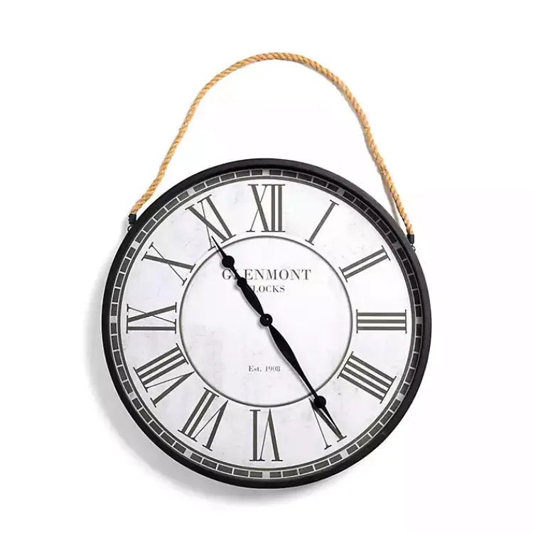 Kirklands Home Clocks|Brennan Rope Hanger Wall Clock