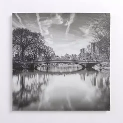 Kirklands Home Canvas Art|Bridge in Central Park Canvas Art Print Gray