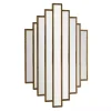 Kirklands Home Decorative Mirrors|Briggs Gold Metal Panels Wall Mirror