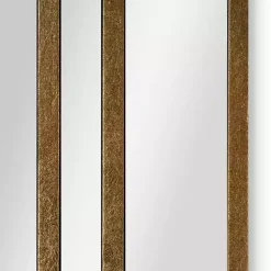 Kirklands Home Decorative Mirrors|Briggs Gold Metal Panels Wall Mirror