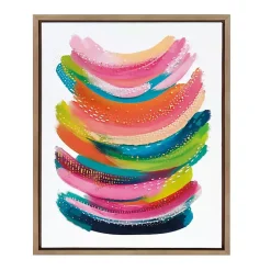 Kirklands Home Canvas Art|Bright Abstract Framed Canvas Art Print
