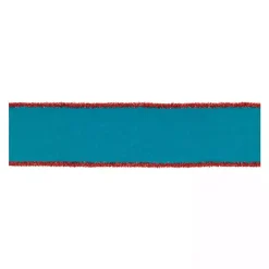 Outlet Bright Wool 5 yd Christmas Ribbons, Set of 2 Christmas Decorations