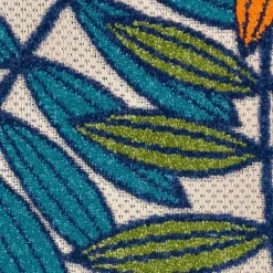 Kirklands Home Outdoor Rugs|Bright Branches Round Outdoor Area Rug, 7x7