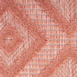 Kirklands Home Outdoor Rugs|Bright Coral Diamond Outdoor Area Rug, 6x9 Orange
