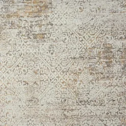 Kirklands Home Accent Rugs|Brisbane Beige Faded Damask Area Rug, 2x3
