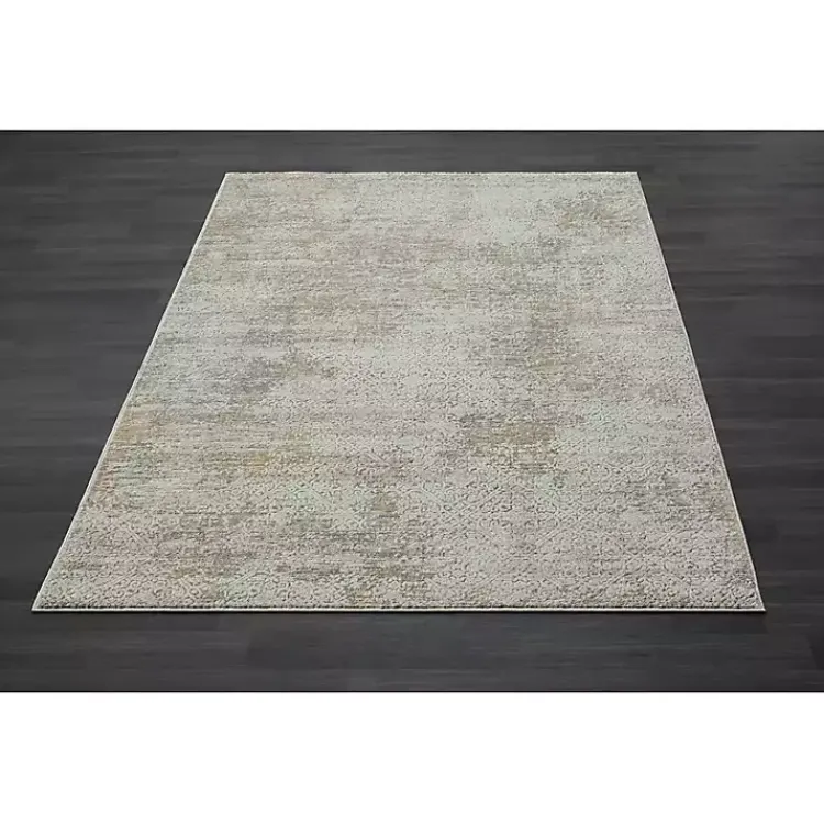 Kirklands Home Area Rugs|Brisbane Beige Faded Damask Area Rug, 5x8