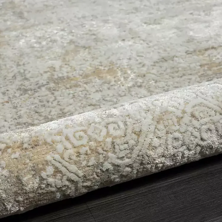 Kirklands Home Area Rugs|Brisbane Beige Faded Damask Area Rug, 5x8