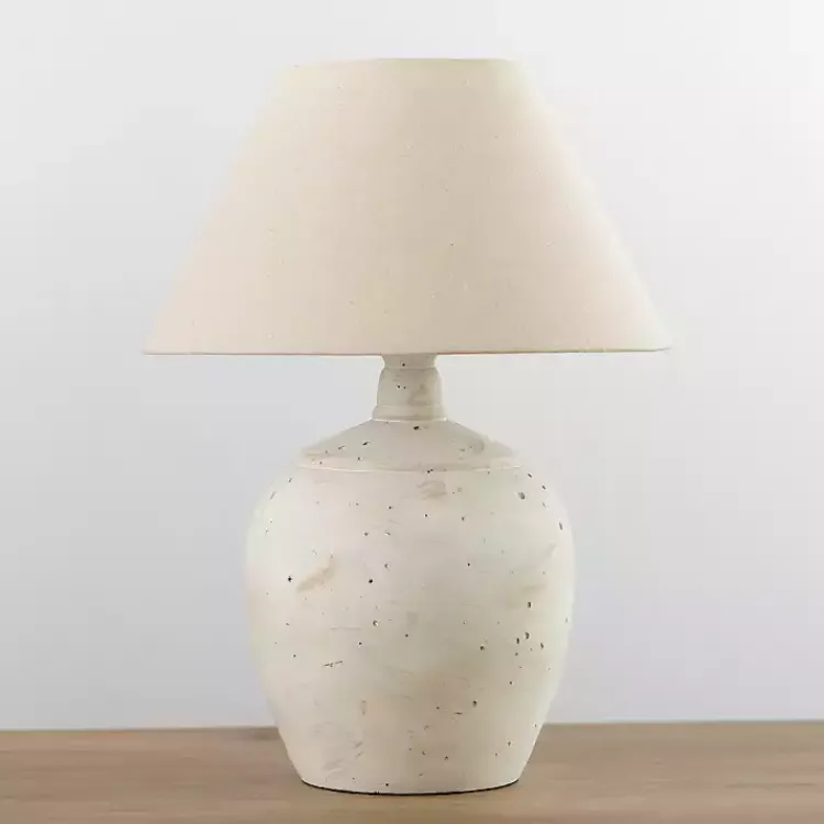 Kirklands Home Table Lamps|Bronson Cream Painted Table Lamp Tan