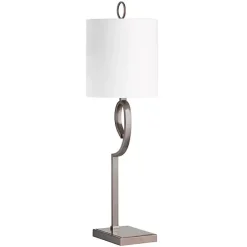 Kirklands Home Table Lamps|Bronze Abstract Curve Table Lamp White