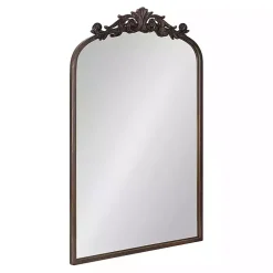 Kirklands Home Decorative Mirrors|Bronze Arendahl Arched Mirror, 19x31 in. Brown
