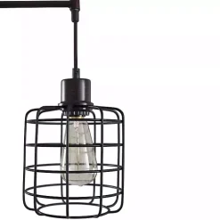 Kirklands Home Floor Lamps|Bronze Caged Metal 3-Tier Floor Lamp Brown