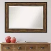 Kirklands Home Decorative Mirrors|Bronze Frame Beveled Mirror, 43.5x31.5 in.