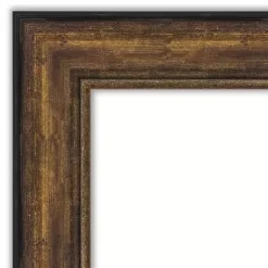 Kirklands Home Decorative Mirrors|Bronze Frame Beveled Mirror, 43.5x31.5 in.