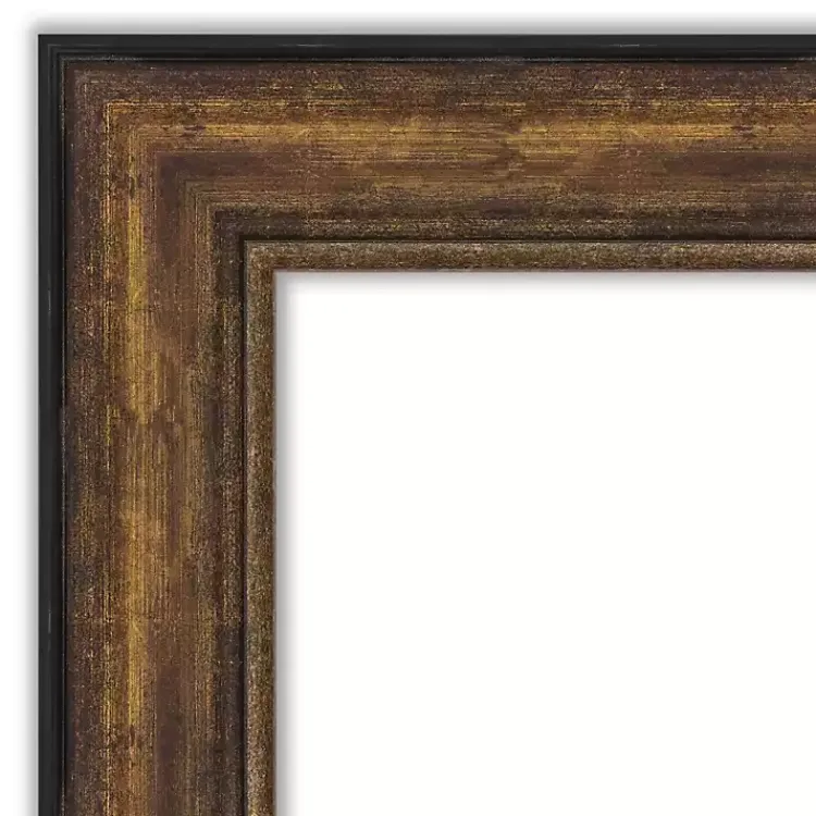 Kirklands Home Decorative Mirrors|Bronze Frame Beveled Mirror, 43.5x31.5 in.