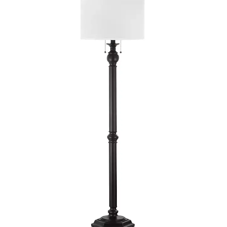 Kirklands Home Floor Lamps|Bronze Jessie Floor Lamp Ivory