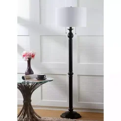 Kirklands Home Floor Lamps|Bronze Jessie Floor Lamp Ivory