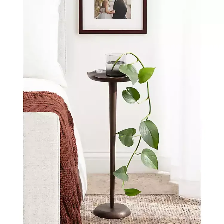 Kirklands Home Accent & End Tables|Bronze Metal Alicia Accent Table Brown