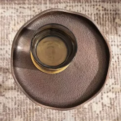 Kirklands Home Accent & End Tables|Bronze Metal Alicia Accent Table Brown