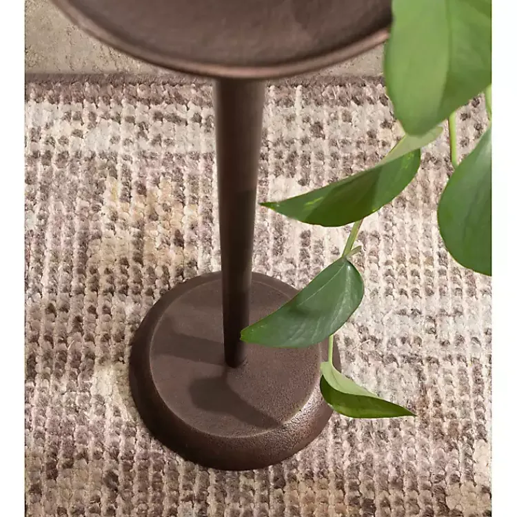 Kirklands Home Accent & End Tables|Bronze Metal Alicia Accent Table Brown