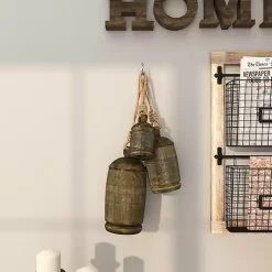 Clearance Bronze Metal Hanging Bells, Set of 3 Decorative Accents