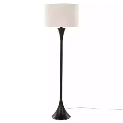 Kirklands Home Floor Lamps|Bronze Metal Hourglass Floor Lamp Brown