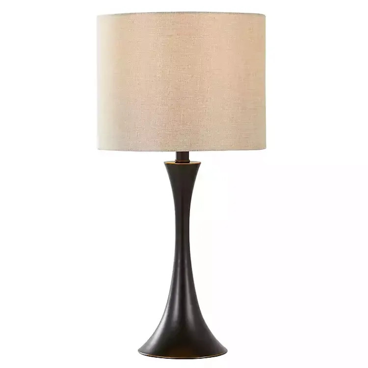 Kirklands Home Table Lamps|Bronze Metal Hourglass Table Lamps, Set of 2 Brown