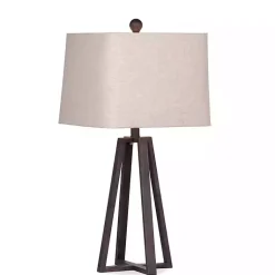 Kirklands Home Table Lamps|Bronze Metal Industrial Table Lamp Tan