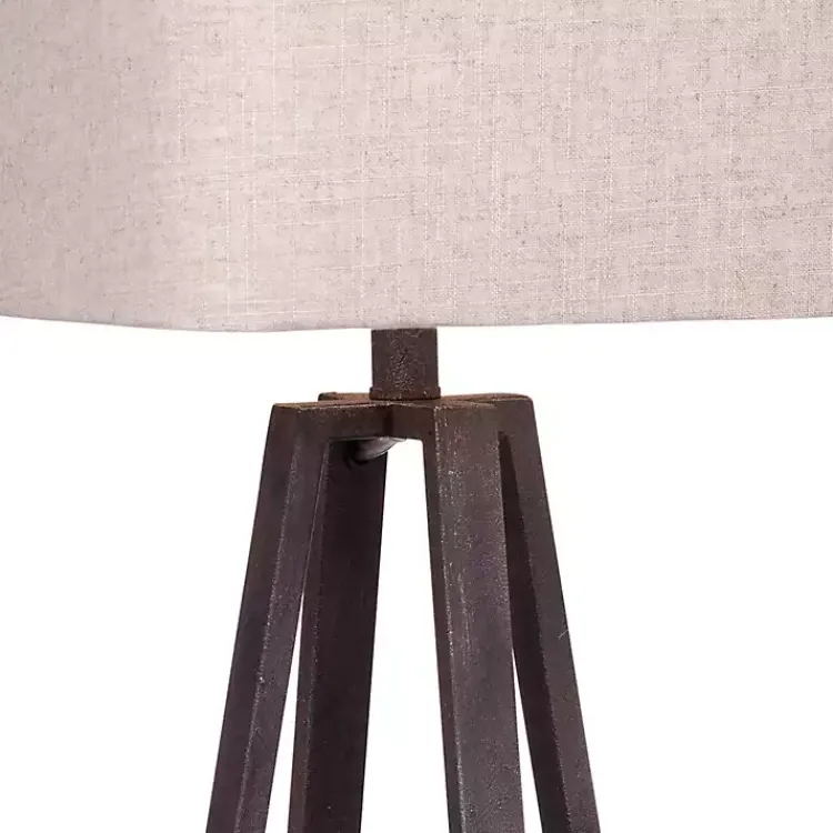 Kirklands Home Table Lamps|Bronze Metal Industrial Table Lamp Tan