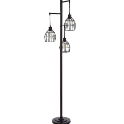 Kirklands Home Floor Lamps|Bronze Metal 3-Tier Floor Lamp Brown