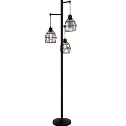 Kirklands Home Floor Lamps|Bronze Metal 3-Tier Floor Lamp Brown
