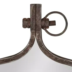 Kirklands Home Decorative Mirrors|Bronze Metal Yitro Wall Mirror Brown