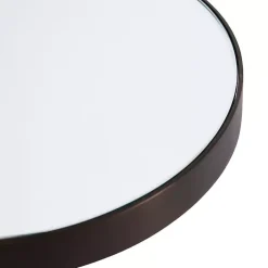 Kirklands Home Accent & End Tables|Bronze Mirror Tabletop Round Cocktail Table Black