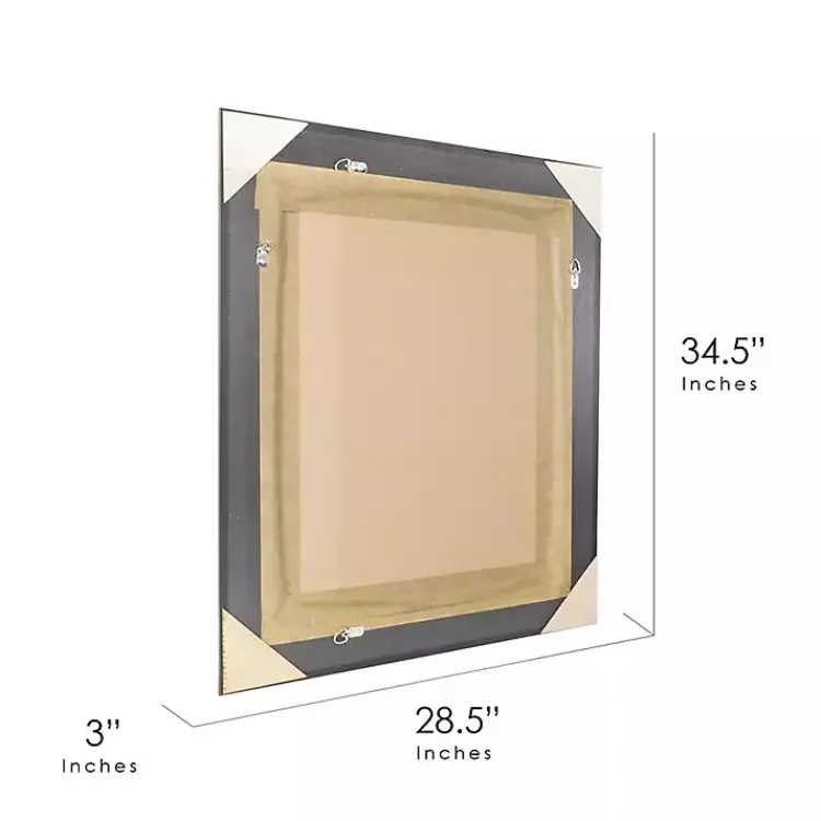 Kirklands Home Decorative Mirrors|Bronze Ornate Beveled Framed Wall Mirror