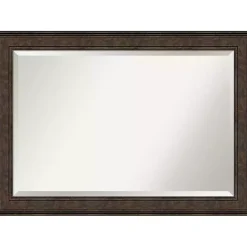 Kirklands Home Decorative Mirrors|Bronze Panel Frame Beveled Mirror