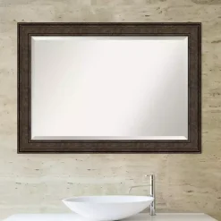 Kirklands Home Decorative Mirrors|Bronze Panel Frame Beveled Mirror