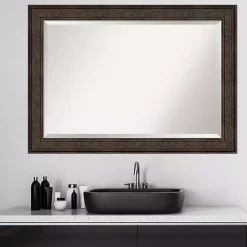 Kirklands Home Decorative Mirrors|Bronze Panel Frame Beveled Mirror