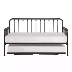 Kirklands Home Beds & Headboards|Bronze Spindleback Metal Trundle Day Bed Brown