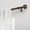 Kirklands Home Curtain Rods & Hardware|Bronze Stacked Cylinder Curtain Rod, 120 in.