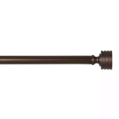 Kirklands Home Curtain Rods & Hardware|Bronze Stacked Cylinder Curtain Rod, 120 in.