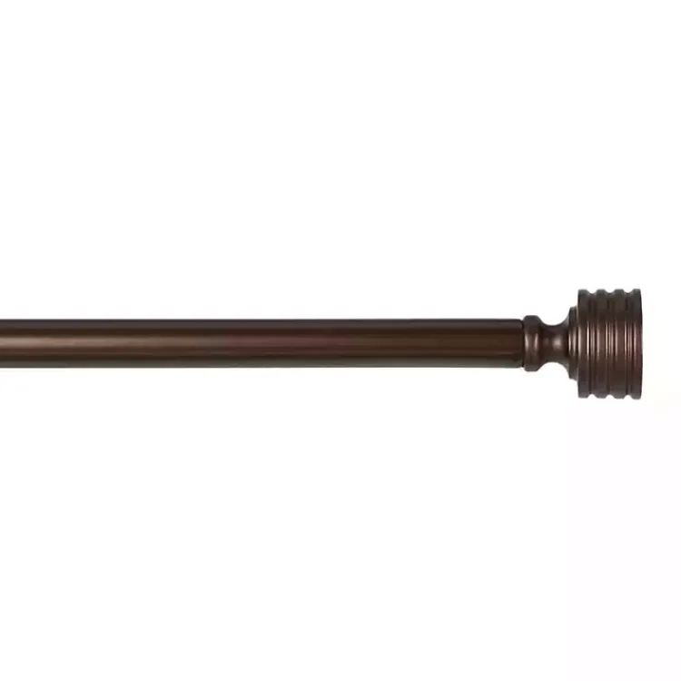Kirklands Home Curtain Rods & Hardware|Bronze Stacked Cylinder Curtain Rod, 120 in.