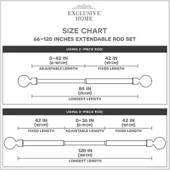 Kirklands Home Curtain Rods & Hardware|Bronze Stacked Cylinder Curtain Rod, 120 in.