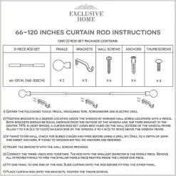 Kirklands Home Curtain Rods & Hardware|Bronze Stacked Cylinder Curtain Rod, 120 in.