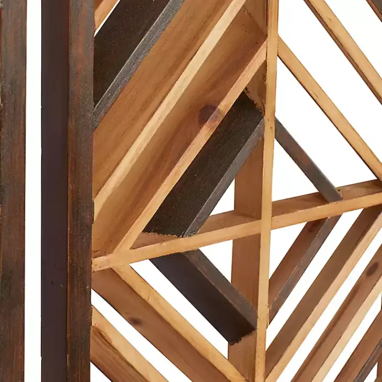 Kirklands Home Wall Plaques|Bronze Wood Geometric Wall Plaques, Set of 3 Tan