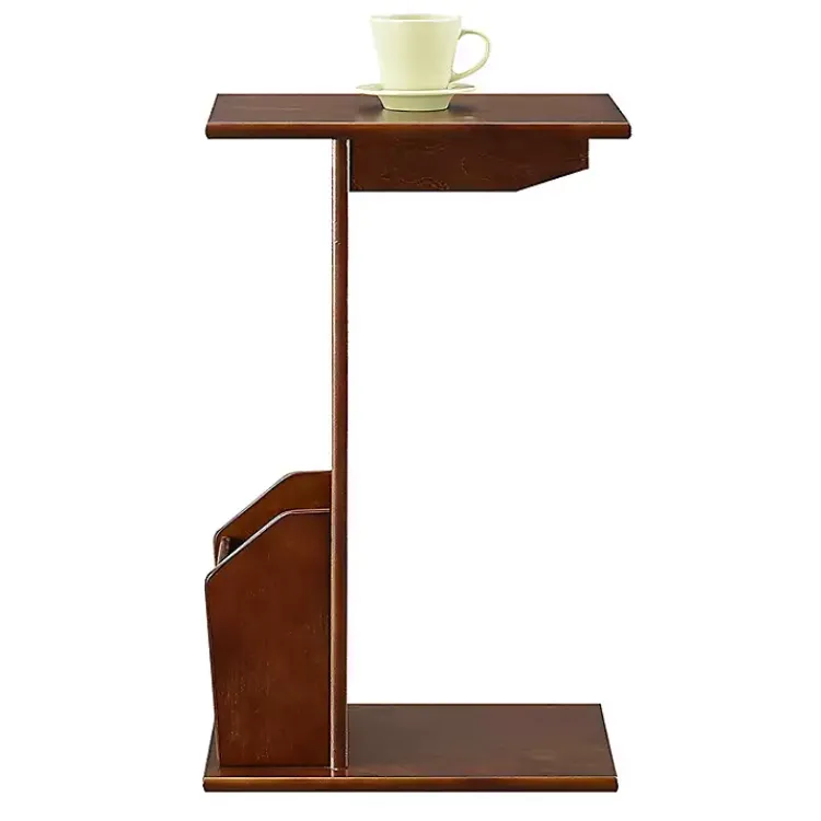Kirklands Home Accent & End Tables|Accent Table with Magazine Holder Brown