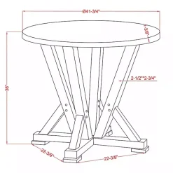Kirklands Home Dining Tables|Brown and Antique White Wood Counter Table