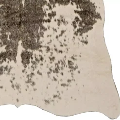 Kirklands Home Area Rugs|Brown and White Faux Cow Hide Area Rug, 5x7
