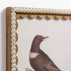 Kirklands Home Framed Art|Brown Birds Scalloped Framed Art Print