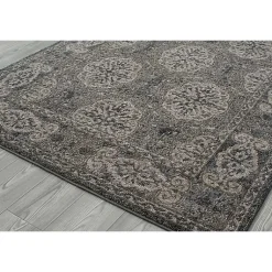 Kirklands Home Area Rugs|Bordered Pattern Runner, 2x10 Brown