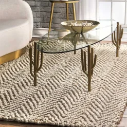 Kirklands Home Area Rugs|Brown Chevron Valen Area Rug, 8x10