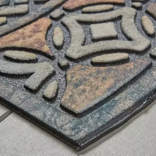 Kirklands Home Doormats|Deco Tile Slice Doormat Brown